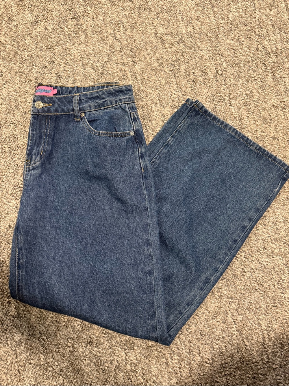 Edikted Classic High-Waist Women's Blue Denim Jeans